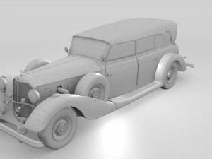 mercedes 770k grosser staff car rev Modelo 3D