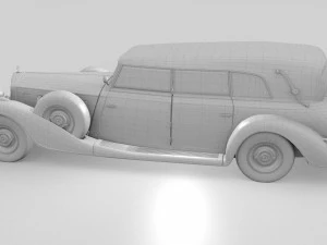 mercedes 770k grosser staff car rev 3D Model
