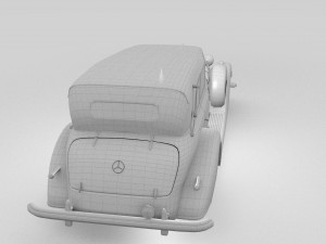 mercedes 770k grosser staff car rev Modelo 3D