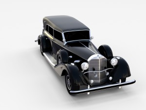 mercedes 770 staff car rev Modelo 3D