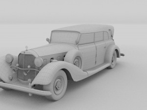 mercedes 770 staff car rev Modelo 3D