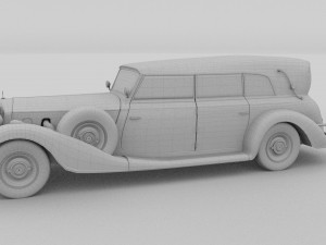 mercedes 770 staff car rev Modelo 3D