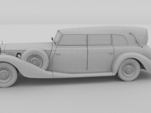 mercedes 770 staff car rev Modelo 3D