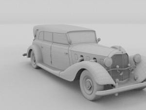 mercedes 770 staff car rev Modelo 3D