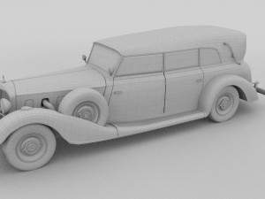mercedes 770 staff car rev Modelo 3D