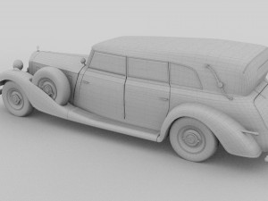 mercedes 770 staff car rev Modelo 3D