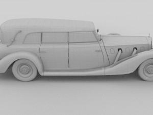 mercedes 770 staff car rev Modelo 3D