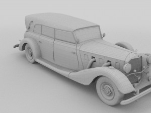mercedes 770 staff car rev Modelo 3D