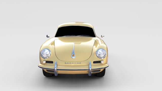 porsche 356 coupe rev 3D Модель .c4d .max .obj .3ds .fbx .stl .blend 