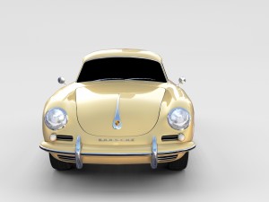 porsche 356 coupe rev 3D मॉडल