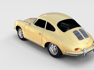 porsche 356 coupe rev 3D Модель