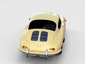porsche 356 coupe rev 3D Модель