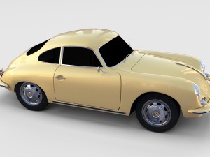 porsche 356 coupe rev 3D Модель