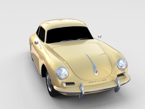 porsche 356 coupe rev 3D Модель