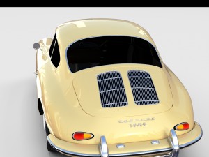 porsche 356 coupe rev 3D Модель