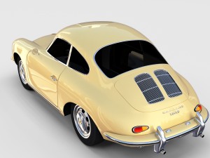 porsche 356 coupe rev 3D Модель