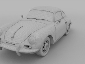porsche 356 coupe rev 3D Модель