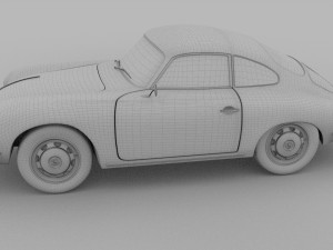porsche 356 coupe rev 3D Модель