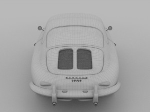 porsche 356 coupe rev 3D Модель