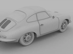 porsche 356 coupe rev 3D Model