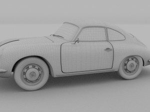 porsche 356 coupe rev 3D Модель