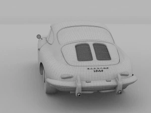 porsche 356 coupe rev 3D Model