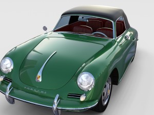 porsche 356 cabriolet rev 3D Model