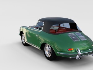 porsche 356 cabriolet rev 3D Model