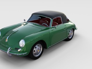 porsche 356 cabriolet rev 3D Model
