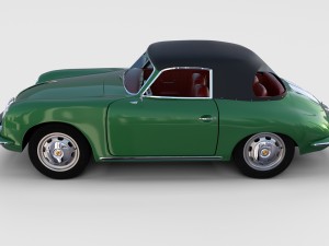 porsche 356 cabriolet rev 3D Model