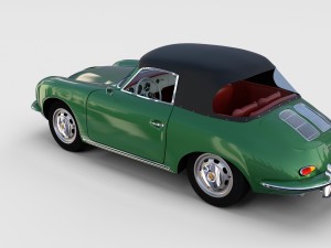 porsche 356 cabriolet rev 3D Model
