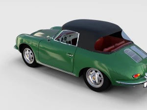 porsche 356 cabriolet rev 3D Model