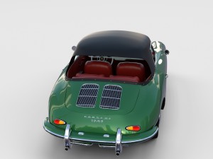 porsche 356 cabriolet rev 3D Model