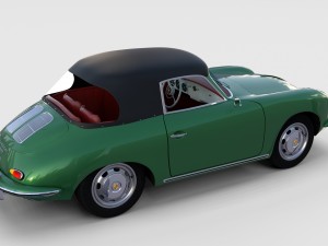 porsche 356 cabriolet rev 3D Model