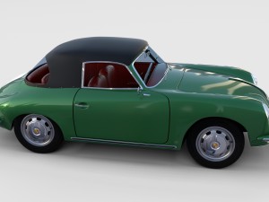 porsche 356 cabriolet rev 3D Model