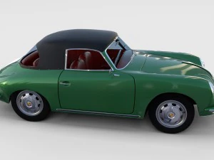 porsche 356 cabriolet rev 3D Model