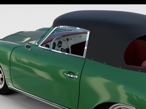 porsche 356 cabriolet rev 3D Model