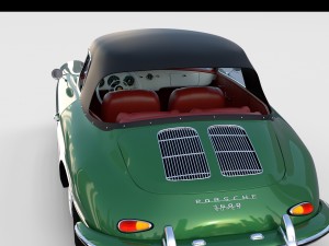 porsche 356 cabriolet rev 3D Model