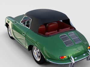 porsche 356 cabriolet rev 3D Model