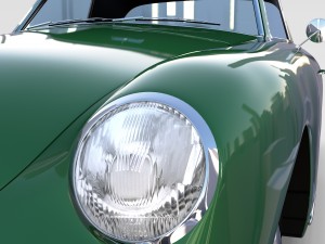porsche 356 cabriolet rev 3D Model