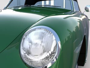 porsche 356 cabriolet rev 3D Model
