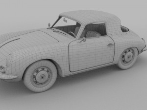 porsche 356 cabriolet rev 3D Model