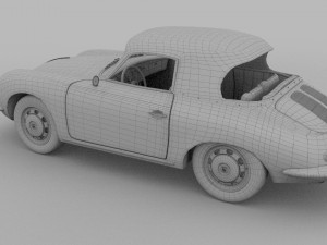 porsche 356 cabriolet rev 3D Model