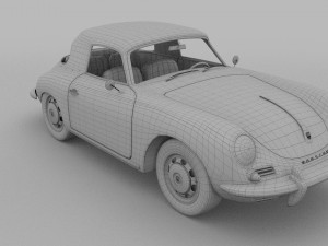 porsche 356 cabriolet rev 3D Model