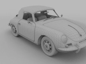 porsche 356 cabriolet rev 3D Model