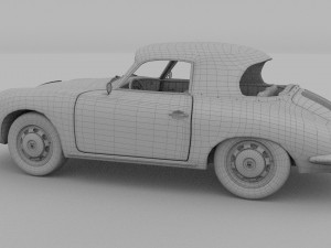 porsche 356 cabriolet rev 3D Model