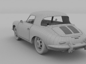 porsche 356 cabriolet rev 3D Model