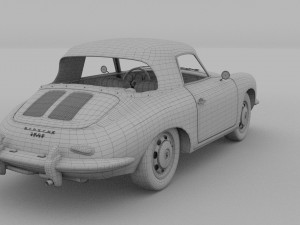 porsche 356 cabriolet rev 3D Model
