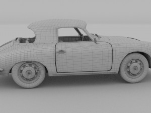 porsche 356 cabriolet rev 3D Model