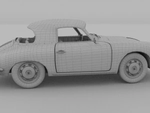 porsche 356 cabriolet rev 3D Model
